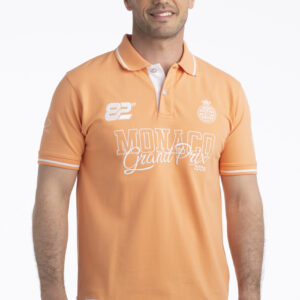 POLO ORANGE OFFICIEL "MONACO GRAND PRIX 2025" POUR HOMME - XL