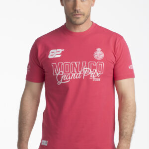 T-SHIRT OFFICIEL FUHSCIA "MONACO GRAND PRIX 2025" POUR HOMME - L