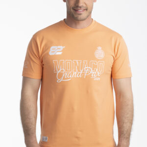 T-SHIRT OFFICIEL ORANGE "MONACO GRAND PRIX 2025" POUR HOMME - L
