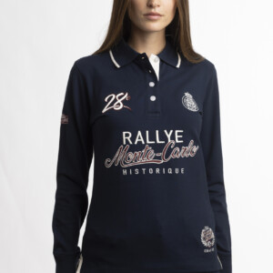 POLO NAVY BLUE OFFICIAL "RALLYE MONTE-CARLO HISTORIQUE 2026" FOR WOMEN - XS