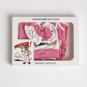 GIRL'S NEWBORN GIFT SET « AUTOMOBILE CLUB DE MONACO » - 3 MOIS
